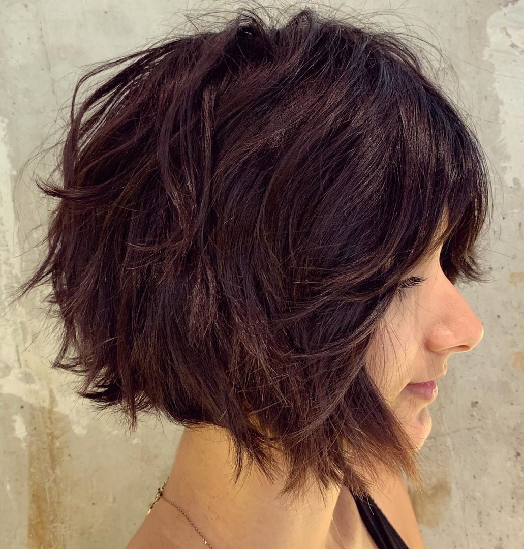 Messy Bob for Thick Coarse Hair