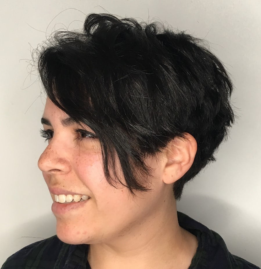 Tapered Pixie for Thick Coarse Hair