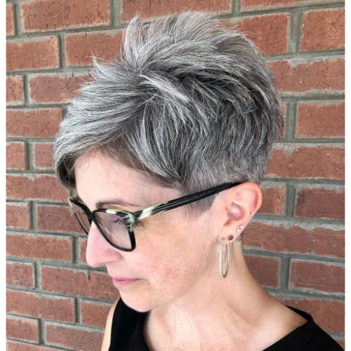 Undercut Haircut for Women Over 40