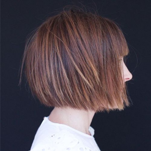 Short Bob with Bangs for Fine Straight Hair