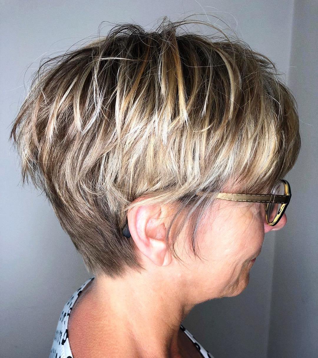 Short Pixie with Long Crown Layers