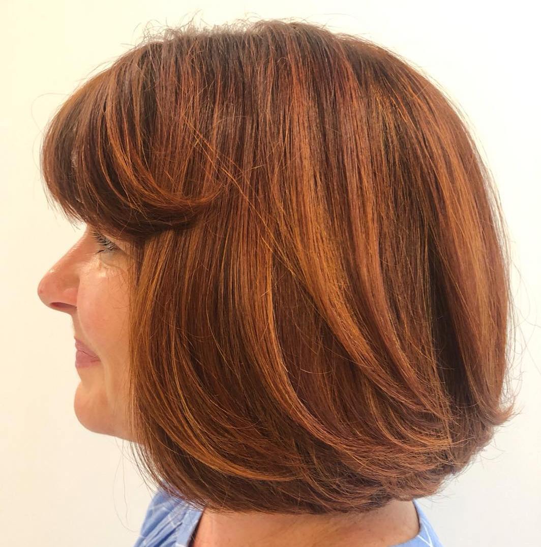 Bob with Layered Ends and Bangs