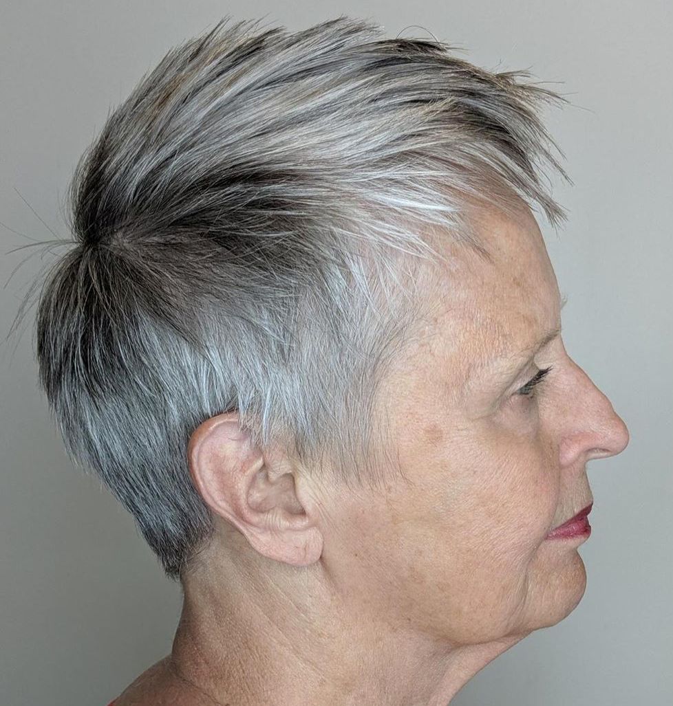 Gray Pixie with Spiked Layers