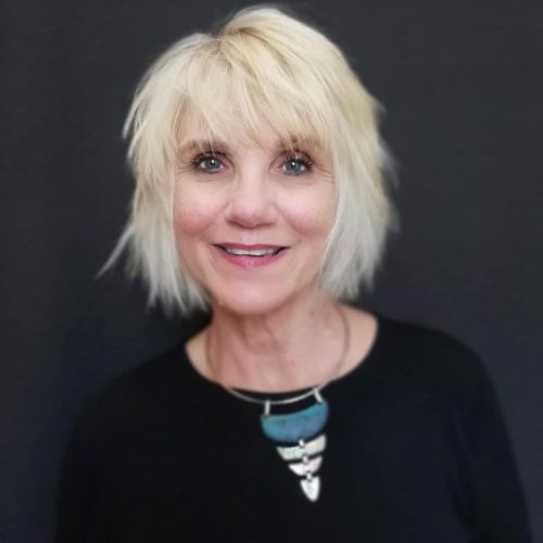 Fluffy Blonde Bob for Older Women