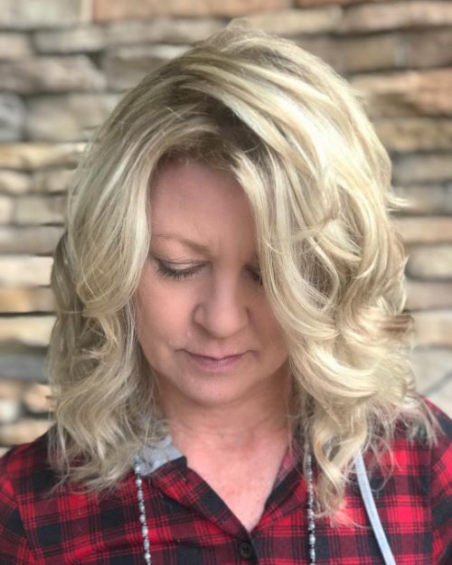 Over 50 Haircut for Medium Length Curly Hair