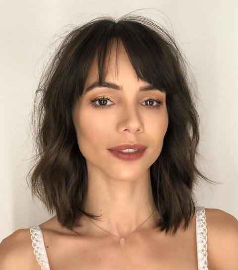 Tousled Bob with Bangs for Thin Hair