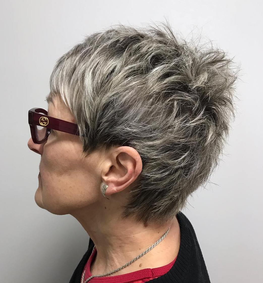 Short Spiky Pixie for Older Women