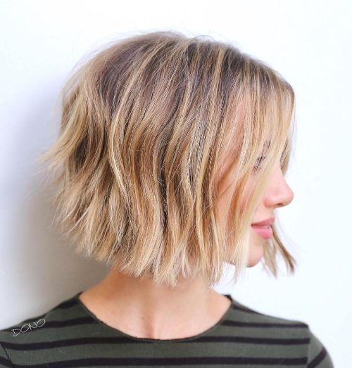 Wavy Beach Blonde Bob