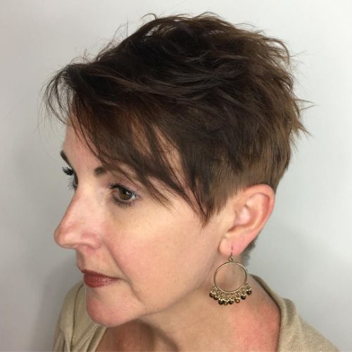 Chic Messy Pixie with Undercut