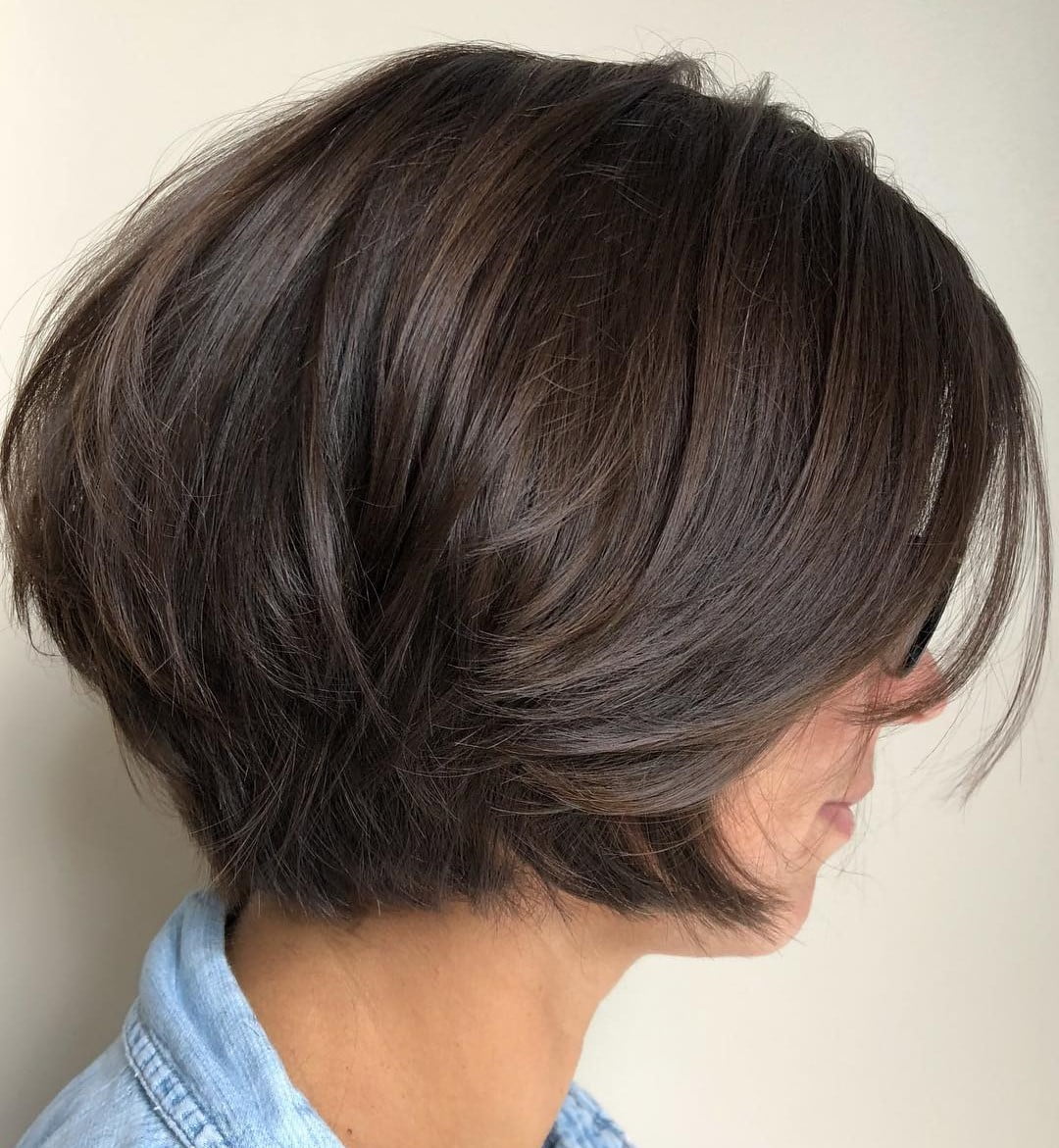 Stacked Bob with Wispy Bangs