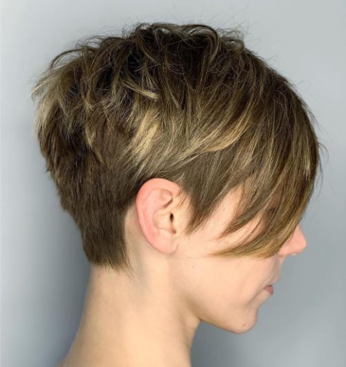 Straight Spiky Pixie Cut