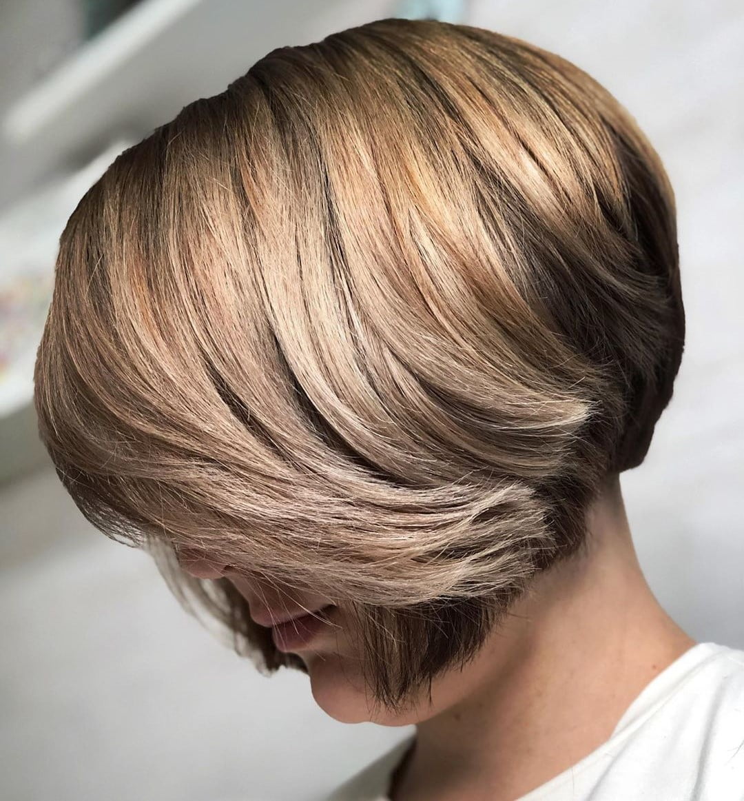 Classy Bronde Bob for Thick Hair