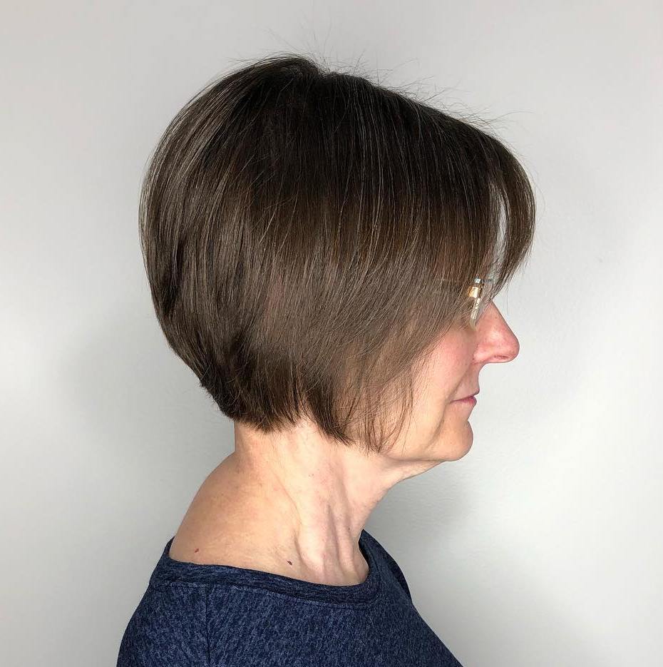 Smooth Romantic Feathered Bob