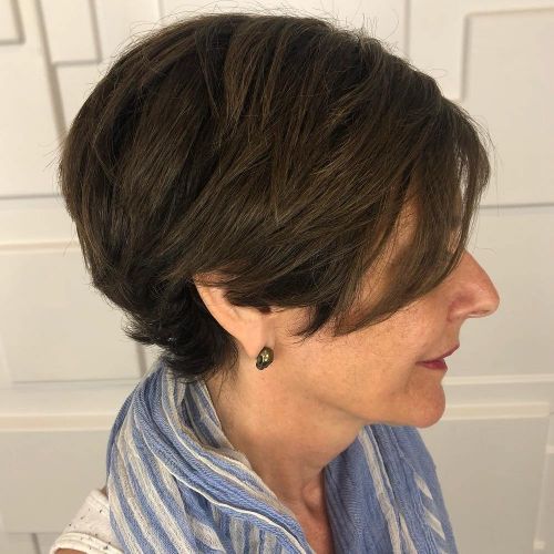 Elegant Crop with Side Bangs
