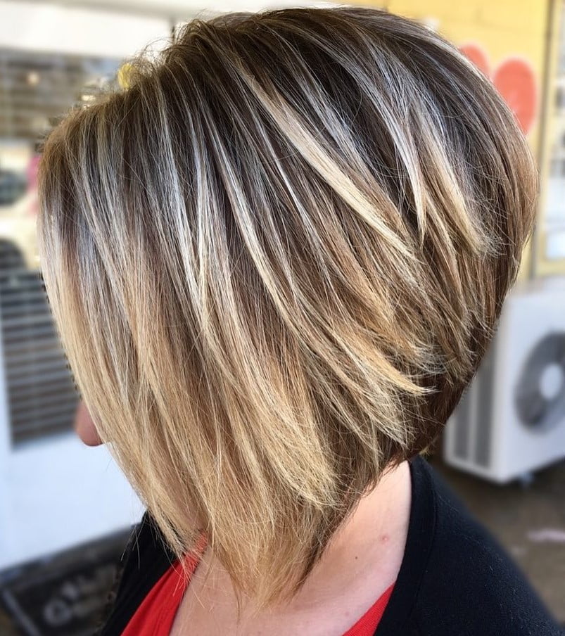 inverted bob thick hair