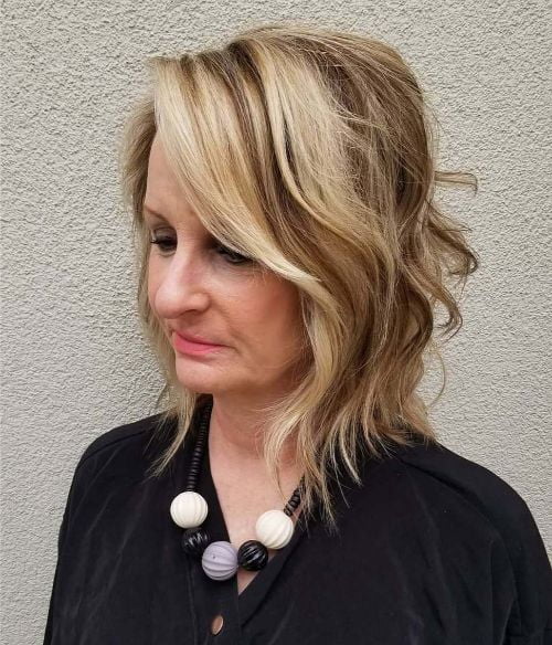 Beautiful Tousled Shoulder-Length Bob