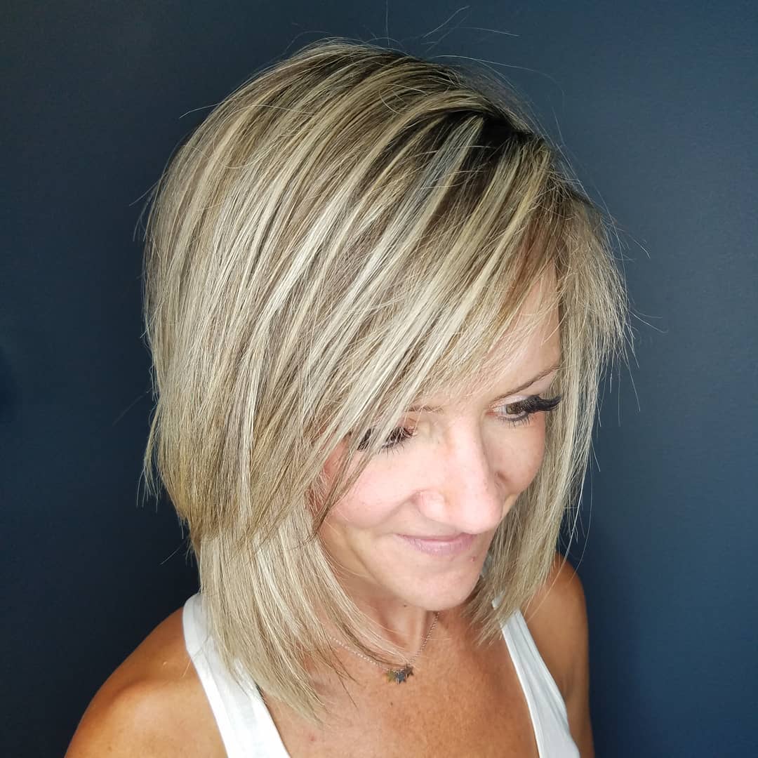 Cute Blonde Bob for Thick Hair