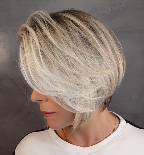 Sassy Bob for Fine Hair Over 60