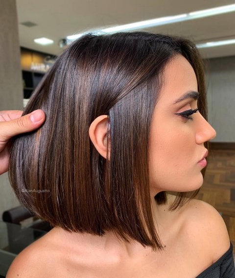 Elegant Dark Chocolate Bob