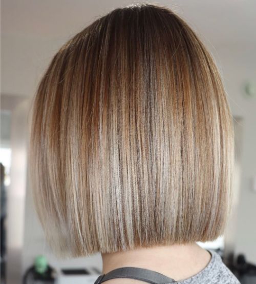 Straight Blunt Bob for Fine Hair