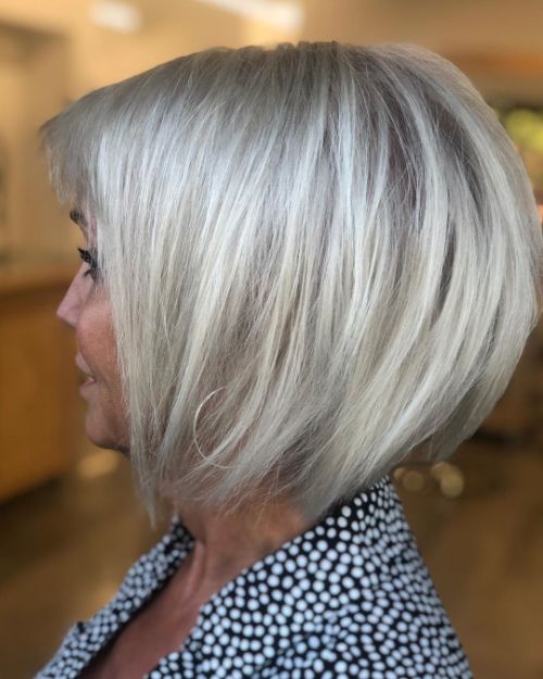 Straight Bob for Women Aged 40 and Older