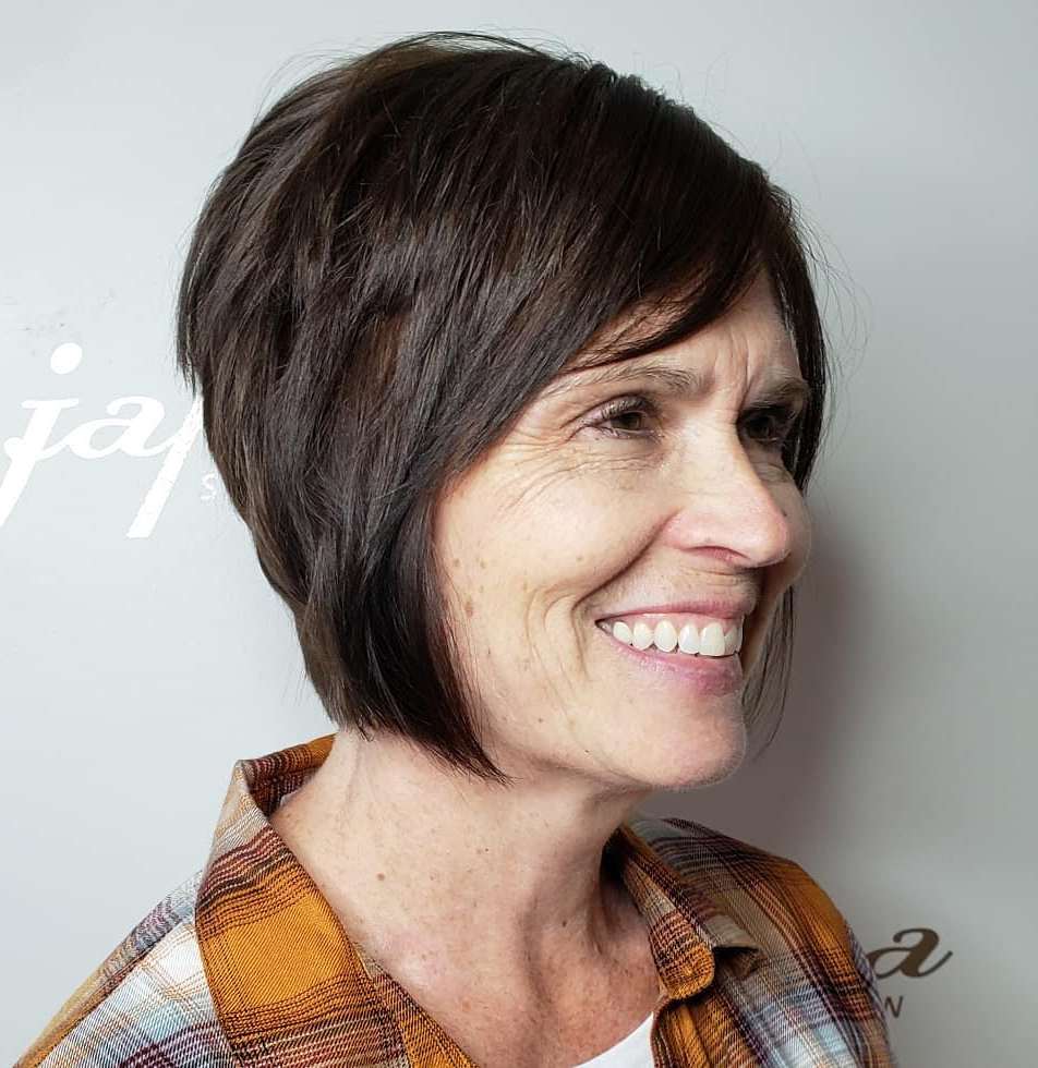 Short Bob Hairstyle for Over 50