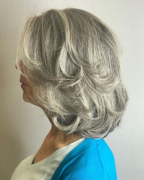 Medium Gray Style for Women in Their 60s