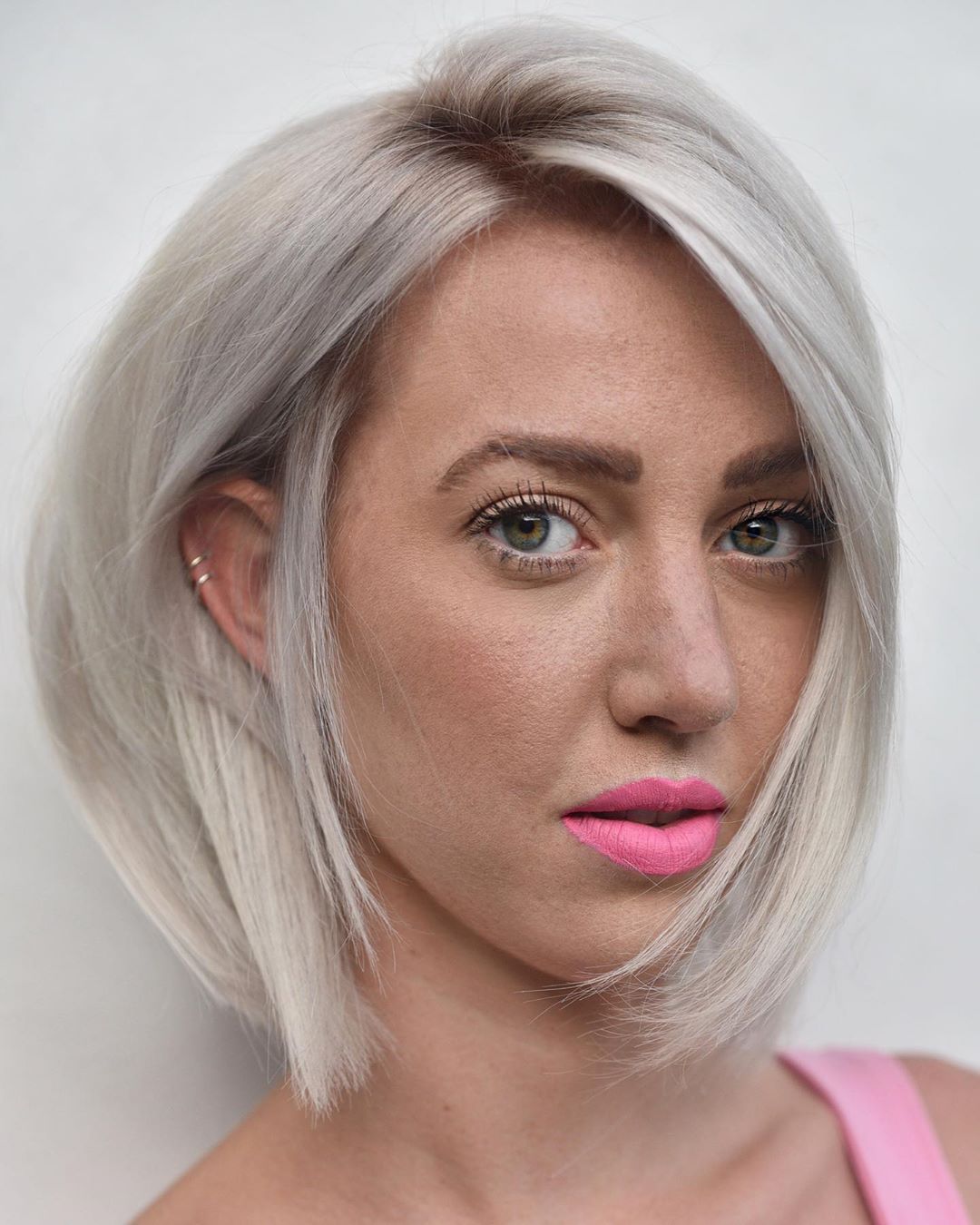 Straight Platinum Bob