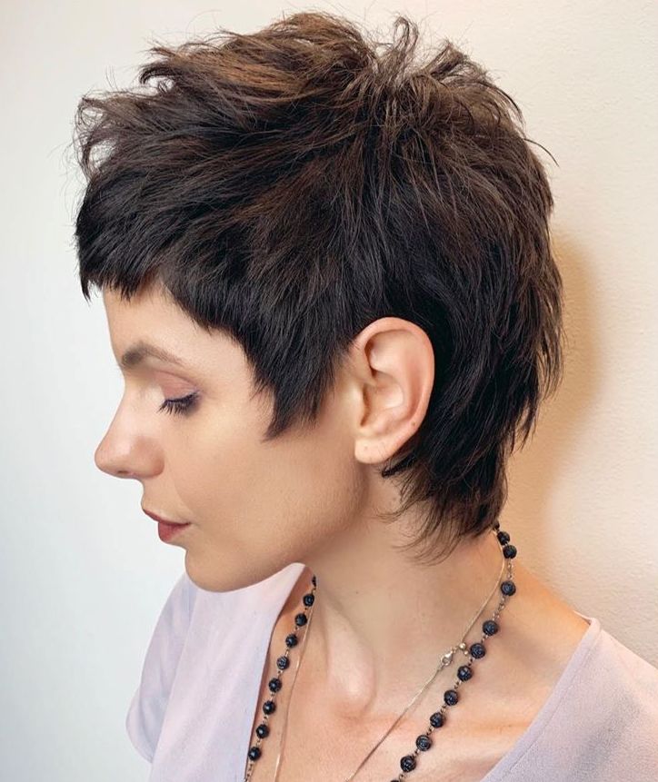 Short Uneven Spiky Pixie