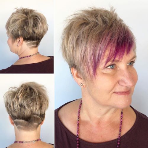 Short Spiky Pixie with Nape Undercut