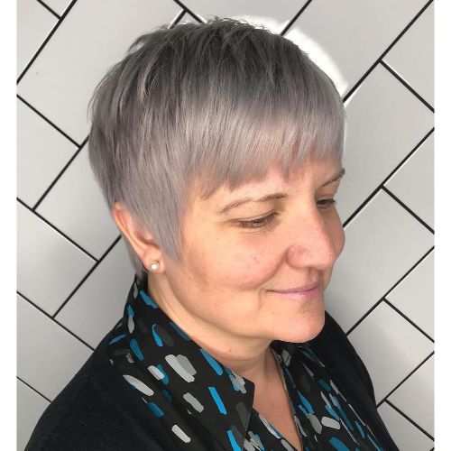 Over 40 Tapered Pixie for Thin Hair