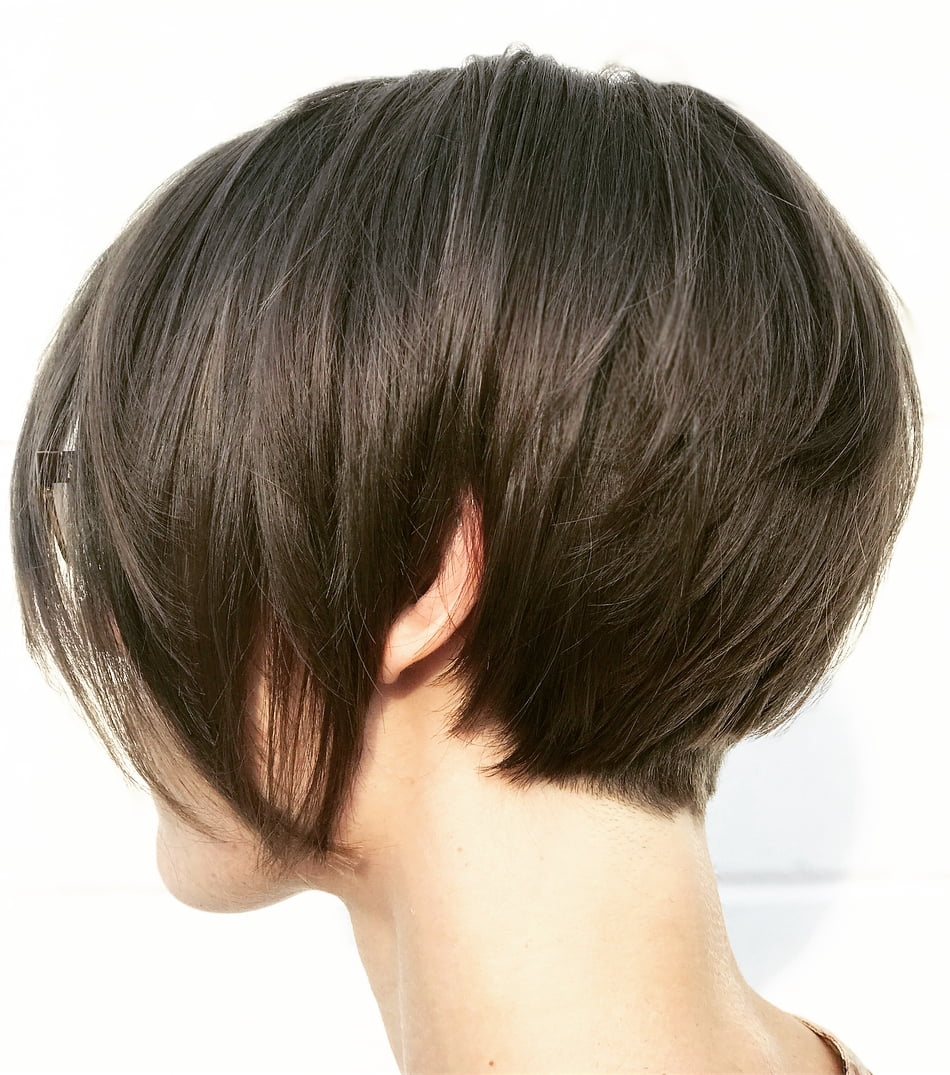 Short Inverted Bob for Women with Thick Hair